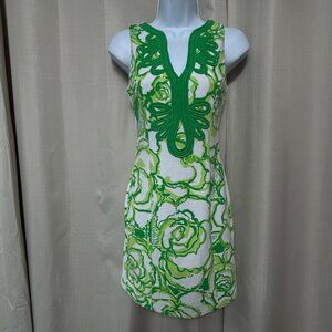 Lilly Pulitzer Janice Shift Dress Women's Sz XXS Resort White Heart Breakers NWT